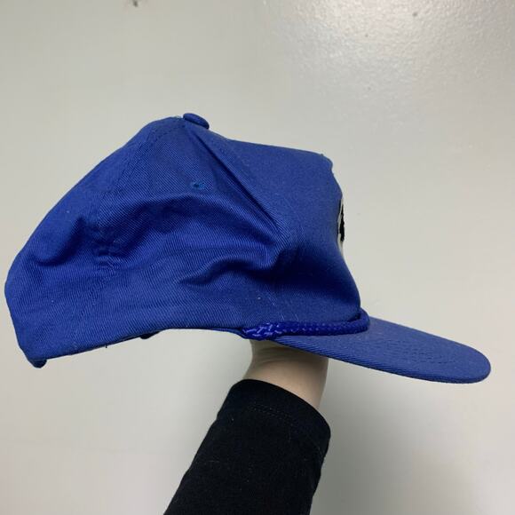 That Hat Vintage Blue Embroidered Cow Cotton Snapback Hat Adult ONE SIZE - Picture 2 of 6